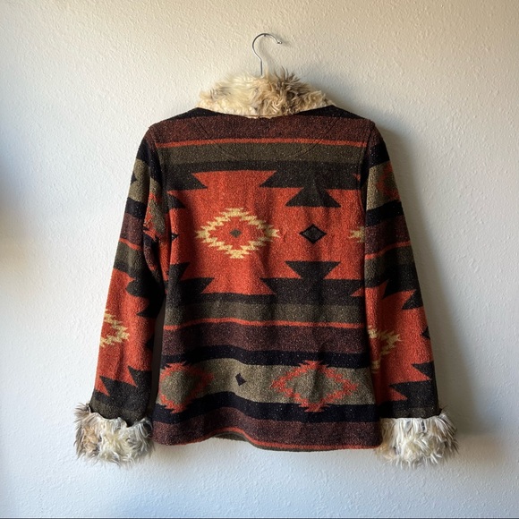 True Grit Southwestern Jacket with Faux Fur, size S - Picture 8 of 12